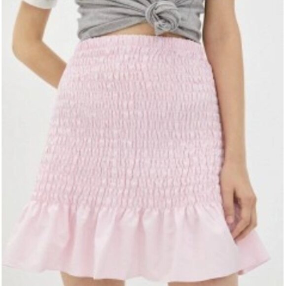 Brand New Adidas Smocked Pink Mini Skirt - Picture 15 of 16